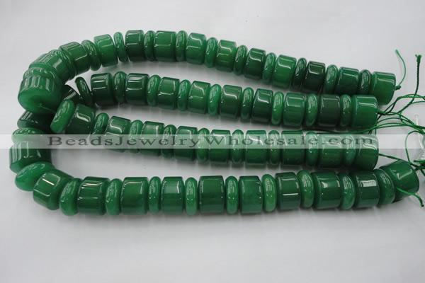 CRB202 15.5 inches 6*18mm - 13*18mm rondelle green aventurine beads