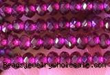 CRB2212 15.5 inches 2*3mm faceted rondelle garnet beads wholesale