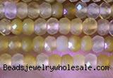 CRB2217 15.5 inches 2*3mm faceted rondelle yellow opal beads