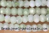 CRB2229 15.5 inches 2*3mm faceted rondelle prehnite beads