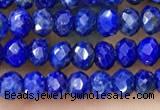 CRB2241 15.5 inches 2*3mm faceted rondelle lapis lazuli beads