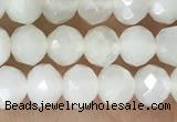 CRB2255 15.5 inches 3*4mm faceted rondelle white moonstone beads