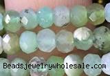 CRB2259 15.5 inches 3*5mm faceted rondelle Australia chrysoprase beads