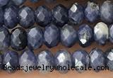 CRB2268 15.5 inches 3*4mm faceted rondelle sapphire beads