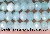 CRB2270 15.5 inches 3*4mm faceted rondelle amazonite beads