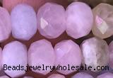 CRB2278 15.5 inches 5*8mm faceted rondelle morganite beads