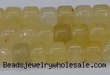 CRB2500 15.5 inches 6*8mm rondelle yellow jade beads wholesale