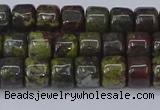 CRB2506 15.5 inches 6*8mm rondelle dragon blood jasper beads