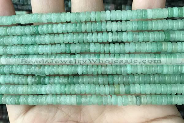 CRB2554 15.5 inches 2*4mm heishi green aventurine beads wholesale