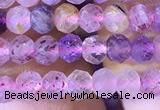 CRB2607 15.5 inches 3*4mm faceted rondelle mixed quartz beads