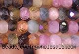 CRB2608 15.5 inches 2*3mm faceted rondelle tourmaline beads