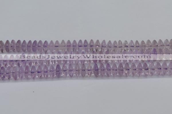 CRB262 15.5 inches 5*12mm rondelle amethyst gemstone beads