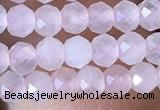 CRB2622 15.5 inches 2*3mm faceted rondelle rose quartz beads