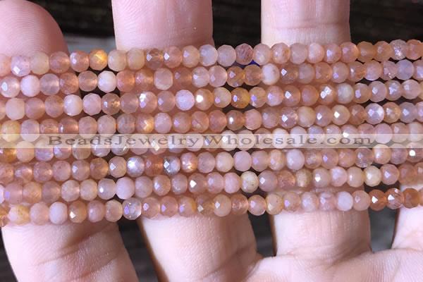 CRB2625 15.5 inches 2*3mm faceted rondelle moonstone beads