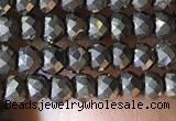 CRB2649 15.5 inches 2*3mm faceted rondelle pyrite beads wholesale