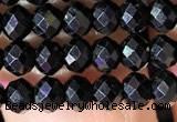 CRB2651 15.5 inches 3*4mm faceted rondelle black spinel beads