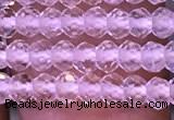 CRB2662 15.5 inches 2*3mm faceted rondelle white crystal beads