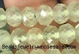 CRB2671 15.5 inches 4*6mm faceted rondelle prehnite beads