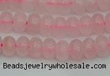 CRB2800 15.5 inches 4*6mm rondelle rose quartz beads wholesale