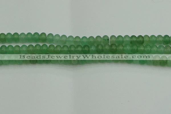 CRB2822 15.5 inches 6*10mm rondelle green aventurine beads