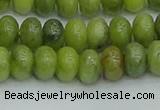 CRB2837 15.5 inches 6*10mm rondelle Chinese chrysoprase beads