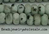 CRB2851 15.5 inches 5*8mm rondelle sesame jasper beads