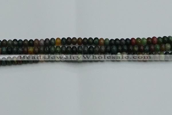 CRB2865 15.5 inches 4*6mm rondelle Indian agate beads