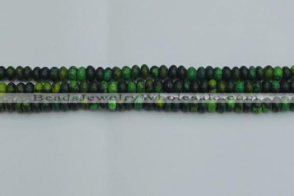 CRB2895 15.5 inches 4*6mm rondelle chrysocolla beads wholesale