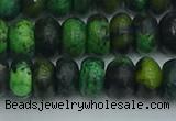 CRB2897 15.5 inches 6*10mm rondelle chrysocolla beads wholesale