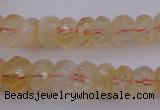 CRB302 15.5 inches 5*8mm - 10*14mm faceted rondelle citrine beads