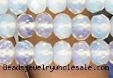 CRB3030 15.5 inches 6*8mm faceted rondelle opal beads wholesale