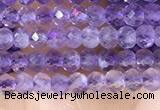 CRB3102 15.5 inches 2*3mm faceted rondelle tiny light amethyst beads