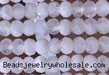 CRB3106 15.5 inches 2*3mm faceted rondelle tiny white moonstone beads