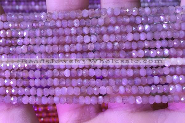 CRB3107 15.5 inches 2*3mm faceted rondelle tiny moonstone beads