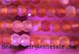 CRB3126 15.5 inches 2*3mm faceted rondelle tiny red agate beads