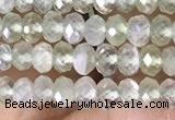 CRB3150 15.5 inches 2.5*4mm faceted rondelle tiny prehnite beads