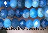 CRB3175 15.5 inches 2.5*4mm faceted rondelle tiny apatite beads