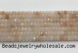 CRB3217 15.5 inches 4*6mm faceted rondelle pink aventurine jade beads wholesale