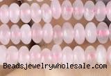 CRB4000 15.5 inches 2.5*4.5mm rondelle rose quartz beads wholesale