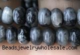 CRB4035 15.5 inches 4*6mm rondelle black labradorite beads wholesale