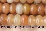 CRB4040 15.5 inches 4*6mm rondelle red aventurine beads wholesale