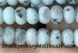 CRB4048 15.5 inches 4*6mm rondelle sesame jasper beads wholesale