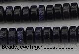 CRB420 15.5 inches 5*8mm rondelle blue goldstone beads wholesale