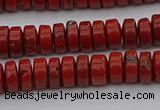 CRB438 15.5 inches 5*8mm rondelle red jasper beads wholesale