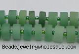 CRB472 15.5 inches 5*8mm tyre green aventurine beads wholesale