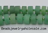 CRB473 15.5 inches 6*10mm tyre green aventurine beads wholesale