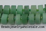 CRB474 15.5 inches 7*12mm tyre green aventurine beads wholesale