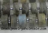 CRB485 15.5 inches 8*14mm tyre labradorite gemstone beads