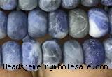 CRB5006 15.5 inches 4*6mm rondelle matte sodalite beads wholesale