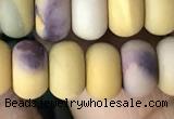 CRB5072 15.5 inches 5*8mm rondelle matte mookaite beads wholesale